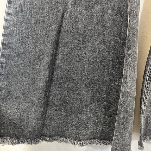 NWT Rock & Roll Denim Bargain Button Bell High Rise Bell Bottom Jeans Charcoal - Picture 7 of 13